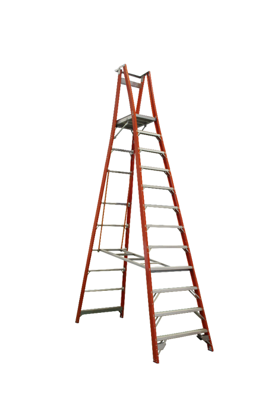 Indalex Pro Series Fibreglass Platform Ladder 15/12 12ft (3.6m)