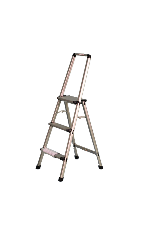Aluminium Step Ladder with Handrail 3ft (800mm)