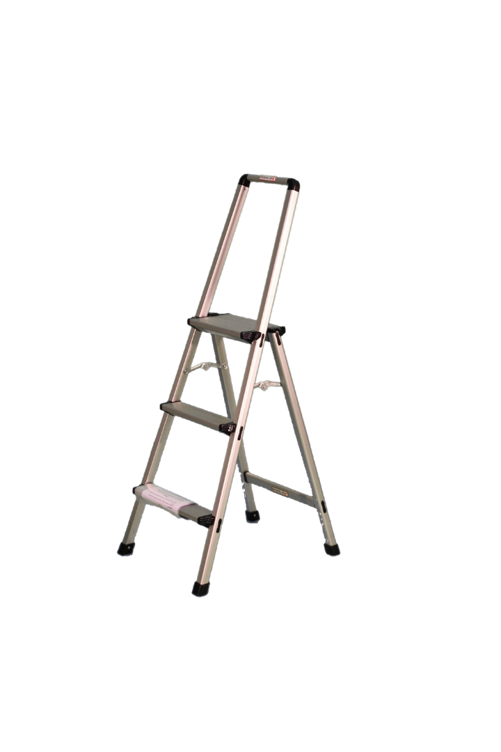 Aluminium Step Ladder with Handrail 3ft (800mm)