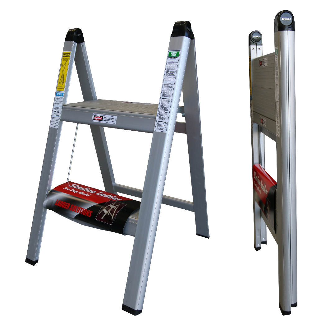 Light Duty Slimline Folding 2 Step Ladder