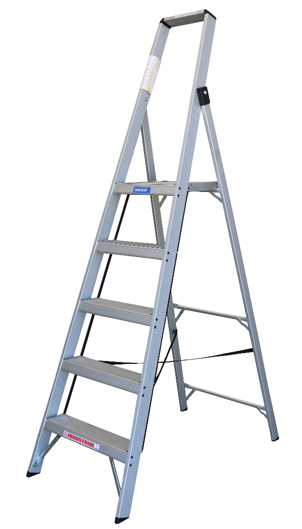 Indalex Tradesman Aluminium Slim Line Platform Ladder 8/5 5ft (1.5m)