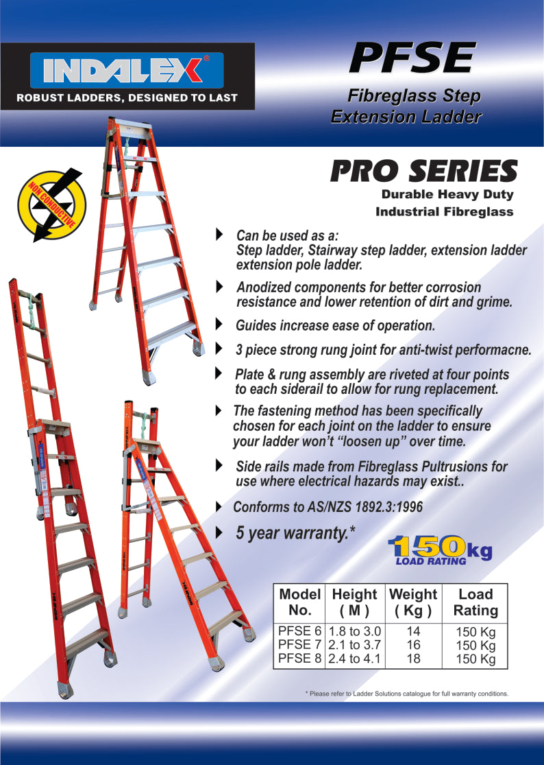 Indalex Pro Series Fibreglass Step - Extension 7 ft (2.1m)