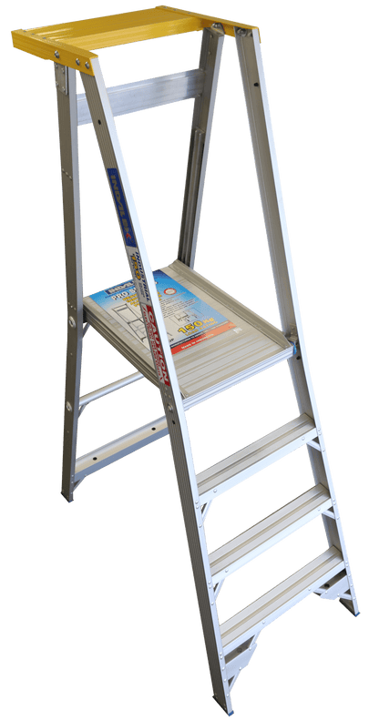 Platform Ladder Heavy Duty Top Shelf - Ladders4U