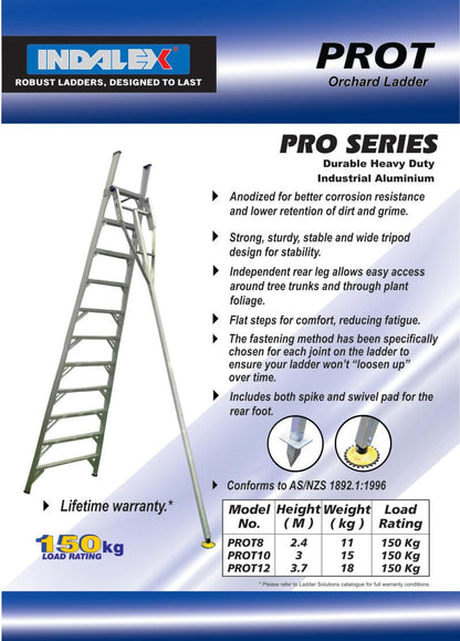 Indalex Pro Series Orchard Ladder 10ft (3m) - Ladders4U