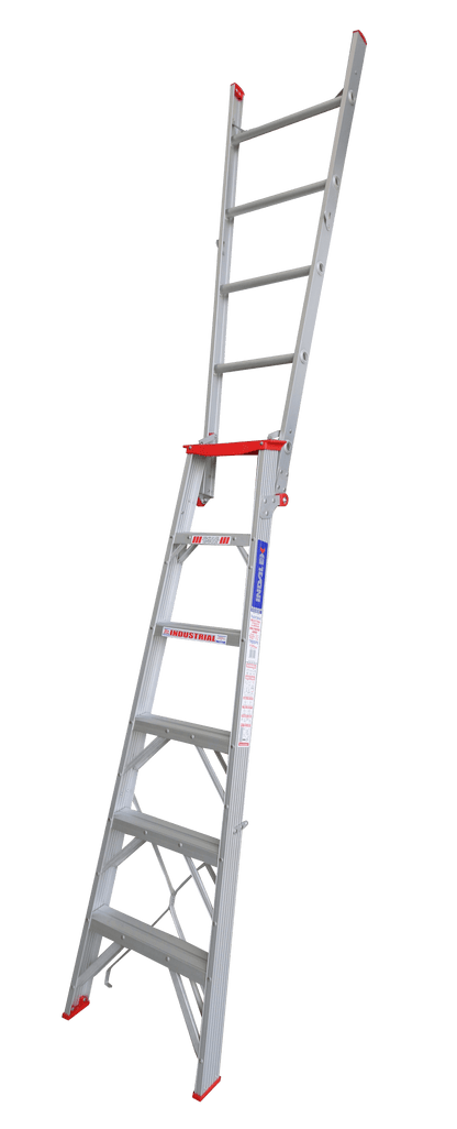 Indalex Tradesman Aluminium Dual Purpose 6ft (1.8 M to 3.2m) - Ladders4U