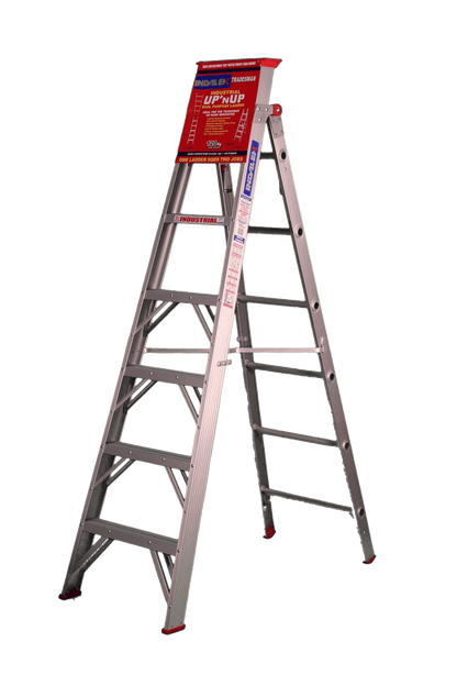 Indalex Tradesman Aluminium Dual Purpose 7ft (2.1m to 3.8m) - Ladders4U