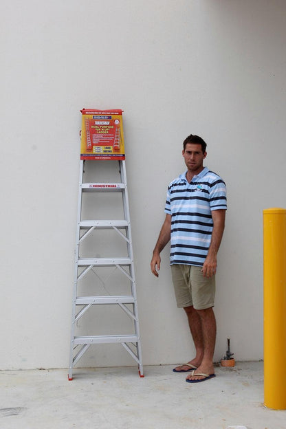 Indalex Tradesman Aluminium Dual Purpose 7ft (2.1m to 3.8m) - Ladders4U